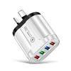 Cargador de Viaje Europeo 4USB Multipuerto 5V/2.4A Nuevo Mariposa Cargador de Hogar Europeo y Americano