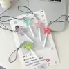 Pendente de pirulito simulação de estrela cadente de cinco pontas, cordão para celular, enfeites de bolsa para pericardio de menina fofa, melhor presente para amigo/casal