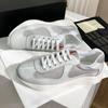 Zapatos Deportivos para Hombre Copa América P Casa Triángulo Invertido Charol Malla Estilo Náutico Zapatos de Papá Casual para Correr Zapatos Blancos