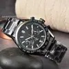 Al por mayor en stock de fábrica Comercio exterior transfronterizo Banda de acero redondo Moda Resistente al agua Luminoso Seis manecillas Tres subesferas Reloj de cuarzo para hombres y mujeres