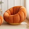 Sofá Perezoso Silla Calabaza Lujo Ligero Tatami Una Persona Vellón de Cordero Estilo Crema Dormitorio Balcón Sofá Silla Casual