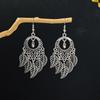 Pendientes de gota de agua geométricos de estilo étnico bohemio europeo y americano, atracciones turísticas retro, pendientes de borla largos, venta al por mayor