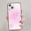 Carcasa para teléfono móvil con corazón de chica de amor rosa de comercio exterior para iPhone 15