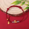 Joyería de Cuerda Multicolor Tejida a Mano en Nuevo Estilo Chino, Diseño Unisex, Moda Nacional de Tendencia, Accesorio de Mano de Estilo Nicho