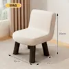 Silla pequeña para el hogar con respaldo, taburete pequeño de madera maciza, asiento bajo pequeño para sala de estar, taburete bajo resistente y duradero, reposapiés para niños