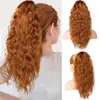 Nuevo Producto Amazon Peluca de Doble Cola de Caballo para Mujer Estilo Europeo y Americano Rizado Maíz Cola de Caballo Esponjosa Extensiones de Cabello Largo Rizado