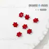 Decoraciones para Uñas con Pedrería Roja de Forma Irregular y Punta Inferior para Año Nuevo, Decoraciones para Uñas con Corazón Torcido Huevo de Paloma Caramelo de Hielo, Pedrería para Uñas al Por Mayor