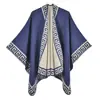 Xale La Shasha Style Outono e Inverno Moda Designer Versátil Roupa de Viagem Capa Quente Roupa Exterior Capa Feminina