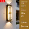 Luminária Solar de Parede Externa Lâmpada de Parede à Prova d'Água Externa para Pátio Nova Iluminação de Tira Foco para Pilar de Portão de Vila Estilo Chinês