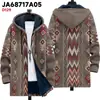 Sudadera con capucha y estampado digital 3D de patrón multicolor de la serie Retro Transfronteriza Europea y Americana con Forro Marrón Chaqueta de Algodón