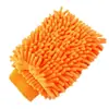 Luvas de chenille coral fleece personalizáveis de face única, personalizáveis, altamente absorventes, espuma rica, luvas específicas para lavagem de carros