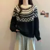 Nuevo Suéter Pulóver Suave y Acogedor Oversize para Mujer Otoño/Invierno 2026, Corte Holgado, Tejido de Punto de Manga Larga Único y Versátil