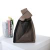 Bolso de Mano de Punto para Mujer Estilo Nuevo, Bolso Tote Rayado, Bolso de Almacenamiento Portátil de Moda para Salir, Tendencia Ins