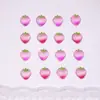 Decorações de nail art de morango com tema de frutas, acessórios fofos de resina 3D para DIY, brincos, presilhas de cabelo, acessórios para unhas e strass