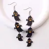 Acessórios para Festa de Halloween Estilo Gótico Atacado Fantasma Morcego Caveira Abóbora Brincos de Acrílico Brincos Pendentes Joias para Orelha