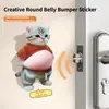 Lindo Adhesivo 3D de Barriga de Perro, Tope de Puerta Suave de Silicona, Protector Anticolisión para Hogar y Coche