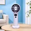 2027 Nuevo Ventilador Pequeño con Pantalla Digital Portátil Ajuste de 100 Velocidades Carga USB Base Soporte Flujo de Aire Grande Dormitorio Estudiantil