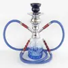 Cachimba Árabe de Vidrio Doble Tubo Bar Ktv Set Pequeño Transfronterizo para Fumar Shisha Accesorios Completos