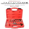 Ferramenta de limpeza de bico injetor diesel de 11 peças, removedor de sede, escareador de sede de bico injetor diesel, grupo de reparo de sede de bico injetor