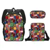 Llegada Nueva Transfronteriza Spider-Man Mochila Escolar Set de Tres Piezas Estuche de Lápices de Dibujos Animados Bolso Pequeño Mochila de Gran Capacidad