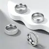 Anillos de Acero de Titanio Europeos y Americanos Incrustados con Diamantes de Amazon, Anillos de Moda Sencillos para Pareja, Joyería, Accesorios de Acero Inoxidable Más Vendidos