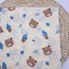 Algodão de camada dupla Crepe desenhos animados Animal Print Tecido Baby Gauze Baby Clothing Pijamas Blanket Tecido