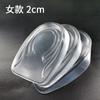 Palmilha Transparente Invisível para Aumento Interno de Altura, Não Colapsável, Almofada de Calcanhar de Silicone Amortecedora e Desodorante para Homens e Mulheres, Palmilha de Calcanhar para Aumento de Altura e que Não Cansa