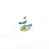 Anillo de Pavo Real Tridimensional Estilo Étnico Plata Tailandesa Retro Pluma Simple Elegante Abierto Dedo Índice Suministro Directo de Fábrica Venta al por Mayor