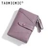 Billetera Corta de Mujer con Textura de Piedra Transfronteriza 80% de descuento Cremallera Doble Ranura para Múltiples Tarjetas Clip para Monedas Portatarjetas de Monedas Billetera