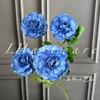 Flores Artificiales de 4 Cabezas, Flores de Seda de Loto, Flores Falsas para Bodas, Arreglos Florales para Paredes de Fondo Floral de Salón de Bodas, Venta al por Mayor Transfronteriza
