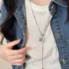 Collar de Ojo de Tigre Maillard 2025 para Mujer Cadena para Clavícula de Lujo Ligero de Nicho Alta Gama Cadena para Suéter de Otoño e Invierno