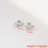 Brincos Texturizados de Alta Qualidade Europeus e Americanos da Moda para Mulheres, Design Tridimensional de Flor e Estrela do Mar em Aço Inoxidável, Brincos Simples de Nicho