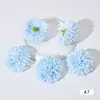 Simulación de Fábrica Flor de Crisantemo Rocío Flor Artificial Cabeza de Crisantemo Ping Pong Flor Decorativa de Boda Tocado