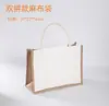Bolsa de Mensageiro Ecológica Atacado Bolsa de Linho Bolsa de Lona Impermeável Revestida Bolsa de Lona Artesanal DIY Borboleta Morcego Impressa com Logo