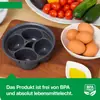 Vaporizador de huevos cuatro en uno cocedor de huevos TM5 TM6 para cocedor de huevos Termomix explosiones transfronterizas