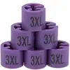 Botones de Color Estampados Anillos de Talla Redondos Perchas Estampadas Perchas para Pantalones Anillos de Talla de Letra