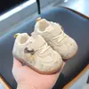 Zapatos para bebé niña y niño pequeño 2026 primavera y otoño nuevo modelo zapatos de entrenamiento para bebé con suelas blandas, zapatos clave con lazo, zapatos de princesa