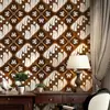 Papel de Parede Autoadesivo Estilo Europeu para Sala de Estar, Quarto, Parede de Fundo de TV, Adesivos Decorativos de Parede, Adesivos de Parede para Reforma