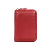Bolsa para Tarjetas de Organizador de Piel de Vaca de Capa Superior Portatarjetas Múltiples Anti-Magnético RFID Antirrobo Estuche para Tarjetas de Crédito Bolsa para Tarjetas Femenina