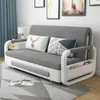 Sofá Cama Plegable Multifuncional para Apartamento Pequeño con Almacenamiento, Sofá Doble de Tela Doble de Doble Propósito de Látex Moderno Simple para Sala de Estar