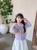 2026 Nova Mini Bolsa Retro Estampada para Crianças com Decoração de Lenço de Seda, Bolsa Transversal para Meninas, Pequena Bolsa de Viagem para Bebê