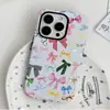 Funda Magnética de Color Dopamina con Lazo para Teléfono Nuevo de Verano para Apple 17 Pro Max iPhone 12 Funda Protectora