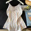 Camisola Fresh and Simple com Amarração Dupla para Mulheres, Novo Estilo Francês de Verão 2026, Top Soltinho Sem Mangas