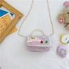 Bolso bandolera de moda nueva para bebé, bolso de hombro portátil de perlas, casual, versátil, lindo para niña, bolsa para accesorios de cambio