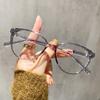 Armações de Óculos Olho de Gato Retrô de Moda de Alta Qualidade para Estilo de Rua, Lentes Lisas da Moda, Lentes Sem Grau, Bloqueio de Luz Azul