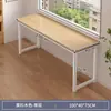 Escritorio largo para dos personas, herramienta mágica para ahorrar espacio para el hogar de los estudiantes, dormitorio, casa de alquiler, escritorio de computadora rectangular para habitaciones estrechas