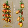 Brochetas Colgantes de Verduras y Frutas Simuladas, Brochetas de Chiles Falsos, Maíz Decorativo para Restaurante Rústico, Patio, Adornos, Colgantes de Cultivos