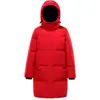 Chaqueta de plumas de moda para hombre y mujer, Nuevo producto de invierno 2025, de longitud media, versátil, chaqueta de plumas simple, abrigo a prueba de frío