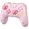 Controlador sem fio Switch para PC Bluetooth Controlador de Jogo Universal Carcaça Dupla Hall Duplo Luz RGB Compatível com Veículos Elétricos