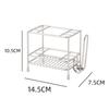Acero Inoxidable 304 Estante de Baño para Cepillo de Dientes Base de Almacenamiento para Vaso de Enjuague Lavabo Vaso de Agua Crema de Manos Estante Estrecho de Almacenamiento